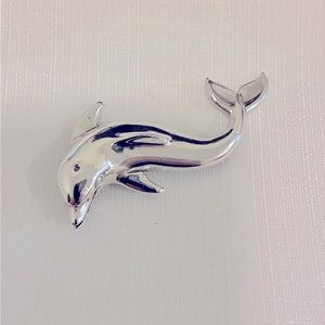 Kabana Dolphin Pin Sterling Made in USA